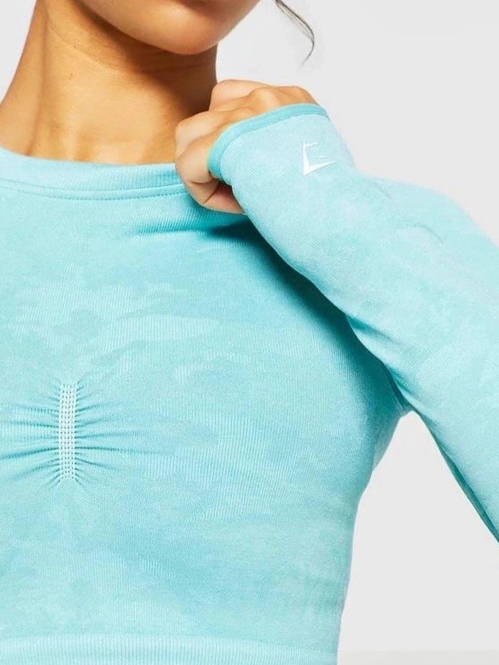 Gymshark Camo Long Sleeve Crop Top